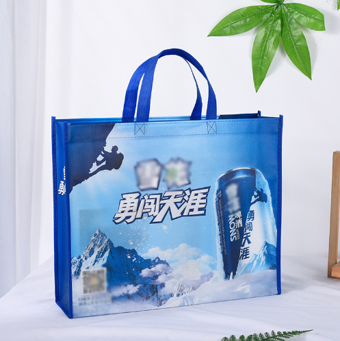 超市听装啤酒饮料无纺布手提袋 品牌宣传广告促销无纺布购物袋